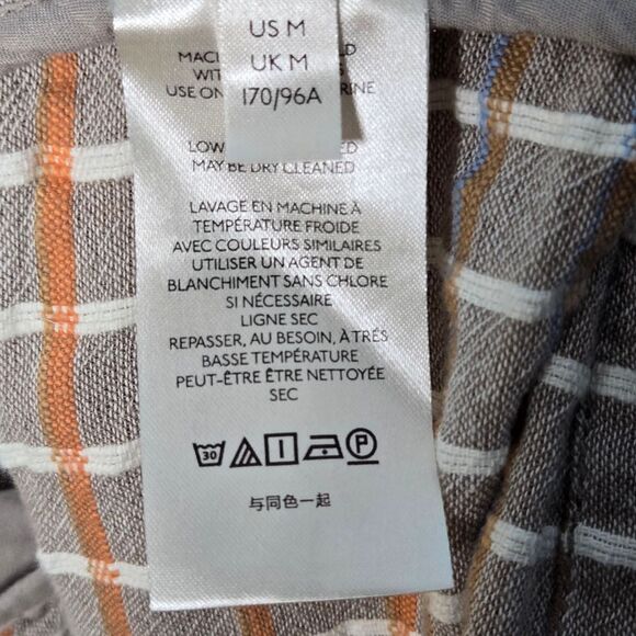 Free People Oversized Plaid Blazer Jacket Taupe Women's Size M - Picture 8 of 11